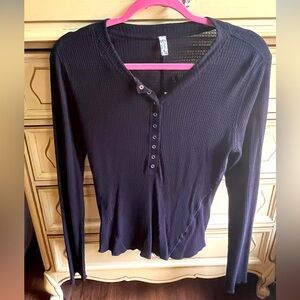 FP black Henley top